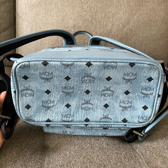 ***SOLD****CM Light Blue Monogram Backpack - Picture 5 of 8